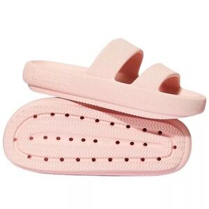 Victoria's Secret Pink DOUBLE STRAP PILLOW SLIDES Color: Pink SIZE: Large 9/10